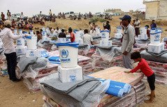 إنزالات جوية للتحالف العربي تدعم قبائل حجور