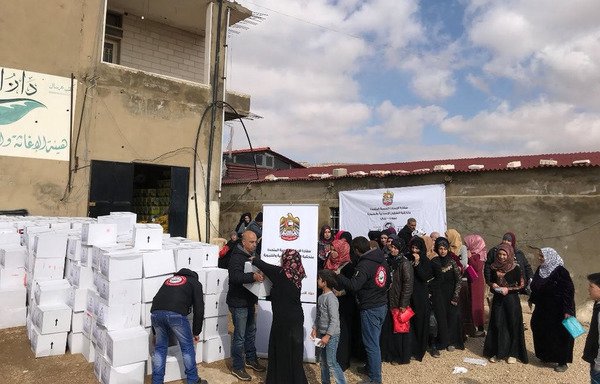 UAE distributes aid to Syrian refugees in Lebanon