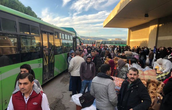 The Lebanese General Directorate of General Security has been overseeing the return of Syrian refugees through various crossing points. [Photo courtesy of GDGS]