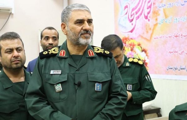 Le général de brigade Hassan Shahvarpour a été sanctionné par les États-Unis pour sa participation à des « infractions flagrantes aux droits de l'homme contre des manifestants lors des manifestations de novembre à Mahshahr en Iran ». [Photo fournie par Iran International]