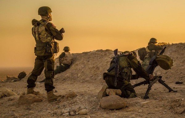 Une photo partagée sur les médias sociaux montre des mercenaires russes actifs en Syrie. [Archive]