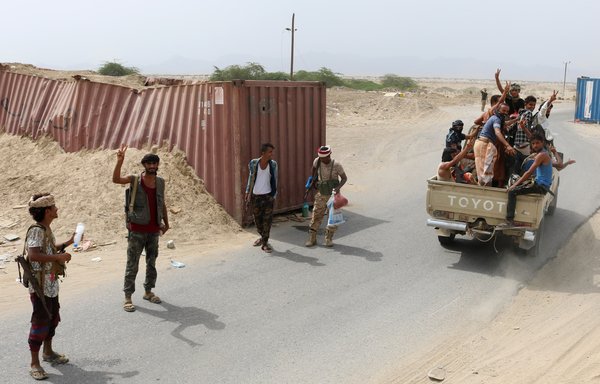 Fighters loyal to Yemen's separatist Southern Transitional Council are pictured in Abyan province on June 24th. [AFP]