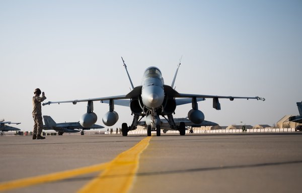 A fighter jet participating in the ACE capstone event in Saudi Arabia in December. [AFCENT]