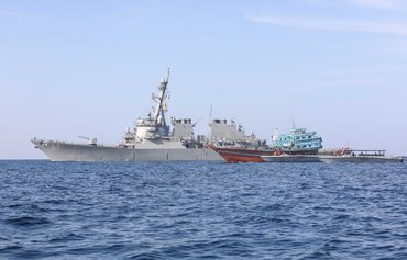 البحرية الأميركية توقف سفينة على متنها 40 طنا من الأسمدة المتفجرة القادمة من إيران