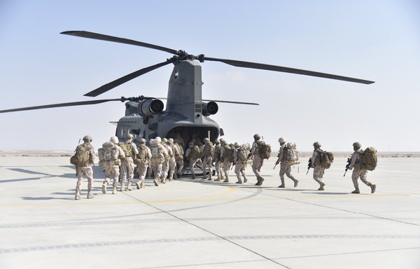 Emirati soldiers participate in a military exercise in January. [UAE Ministry of Defence]