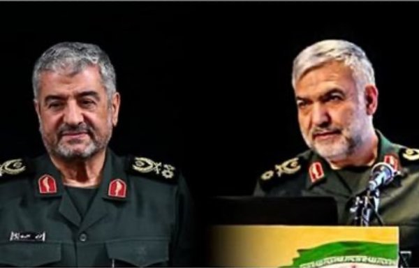 A three-year-old audio file from a private conversation between former IRGC commander Mohammad-Ali Jafari (L) and his economic deputy Sadegh Zolghadrnia, seen here, was leaked in mid-February. [Undated photo via Boroujerd.ir]