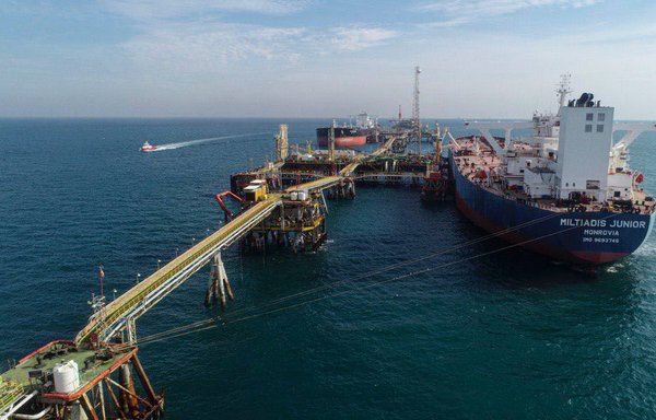 An oil tanker is seen here in an undated photo at the Iraqi port of Basra. [Iraqi Ministry of Oil]