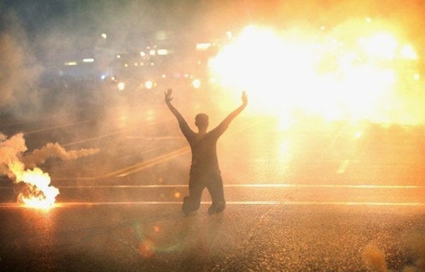 Photo posted on social media on May 3 of an Iranian protester during an undated event in Iran. [File]