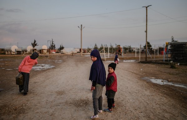 Children at al-Hol camp in al-Hasakeh province in northeastern Syria on February 17, 2019. [Bulent Kilic/AFP]