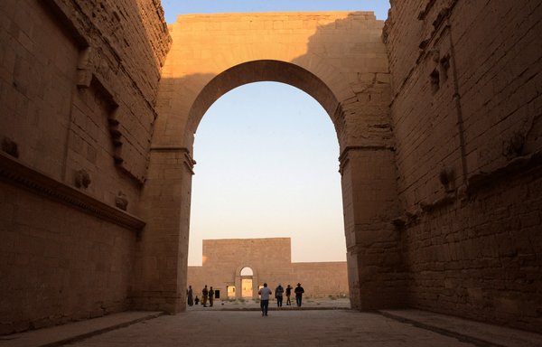 Tourists return to ancient city of Hatra in Ninawa province, Iraq