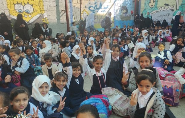 Students study at al-Orouba School in Bani al-Harith in Sanaa province. [Afkar Ahmed/Al-Mashareq]