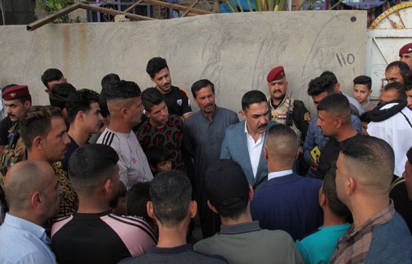 Iraqi MP Raad al-Dahlaki meets in Diyala province with the families of the victims of the al-Jayaila attack on February 20. [Raad al-Dahlaki]